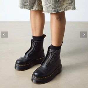 Dr. Martens Sinclair Milled Nappa Leather Platform Boots